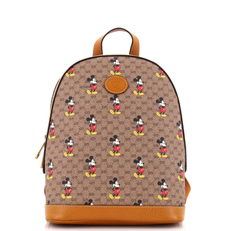 Gucci Disney Mickey Mouse Backpack Printed Mini GG Coated Canvas Small