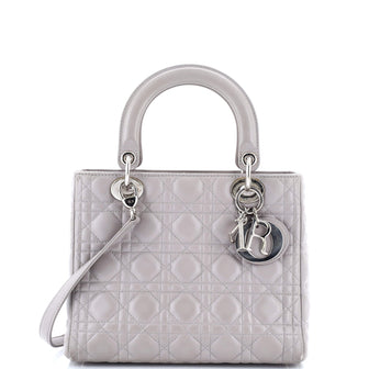 Christian Dior Lady Dior Bag Cannage Quilt Lambskin Medium