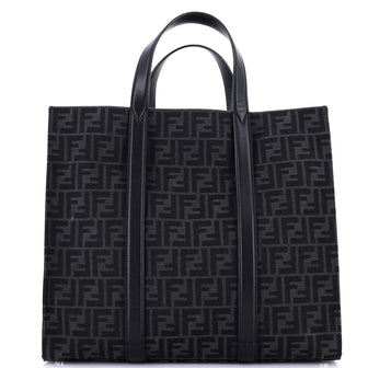Fendi Shopper Tote Zucca Canvas Large