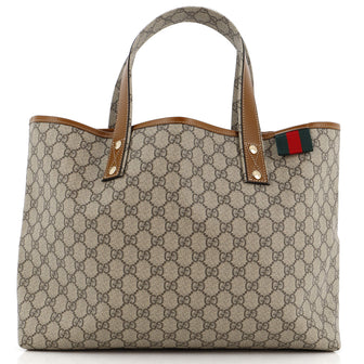 Gucci Web Loop Tote GG Coated Canvas Medium