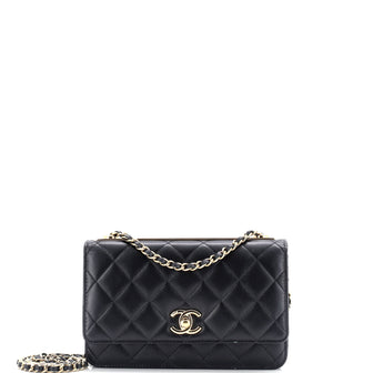 Chanel Trendy CC Wallet on Chain Quilted Lambskin