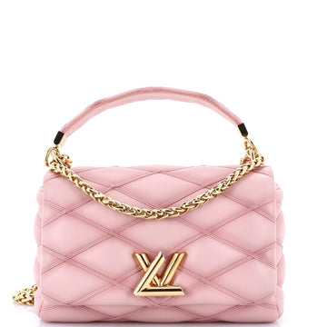 Louis Vuitton GO-14 Top Handle NM Handbag Malletage Leather MM