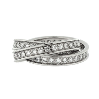Cartier Trinity Ring 18K White Gold and Diamonds