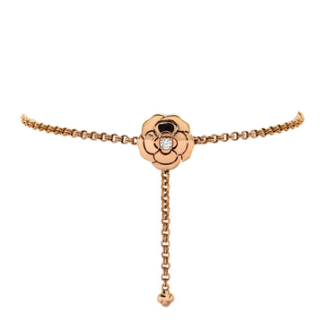 Chanel Camellia Chain Bracelet 18K Rose Gold with Diamond