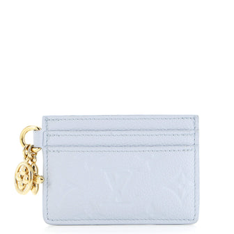 Louis Vuitton LV Charms Card Holder Monogram Empreinte Leather