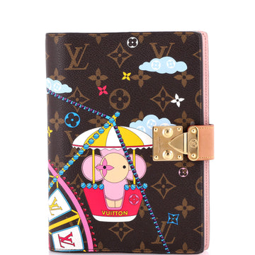 Louis Vuitton Paul Notebook Cover Limited Edition Vivienne Xmas Monogram Canvas MM