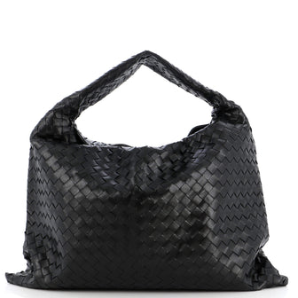 Bottega Veneta Hop Hobo Intrecciato Leather Large