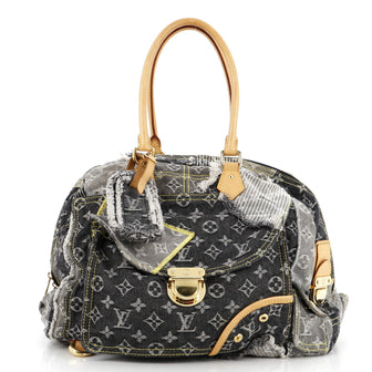 Louis Vuitton Patchwork Bowly Handbag Denim