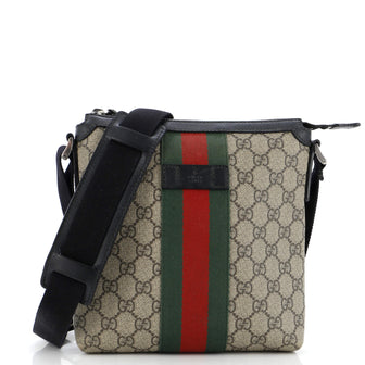 Gucci Web Messenger Bag GG Coated Canvas Small