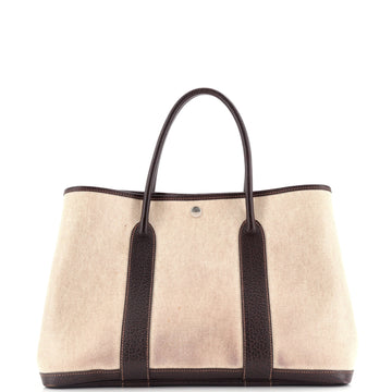 Hermes Garden Party Tote Toile and Leather 36