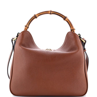 Gucci Diana NM Bamboo Shoulder Bag Leather Medium