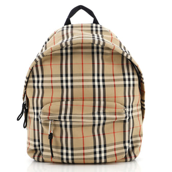 Burberry Jett Backpack Vintage Check Canvas Medium