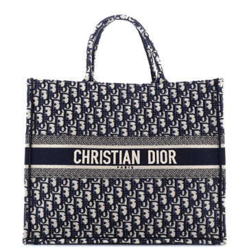 Christian Dior Book Tote Oblique Canvas Large