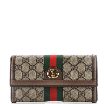 Gucci Ophidia Continental Wallet GG Coated Canvas