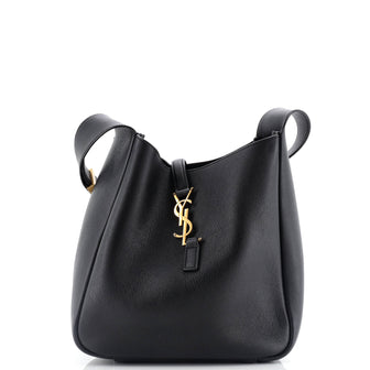 Saint Laurent Le 5 a 7 Supple Hobo Leather Small