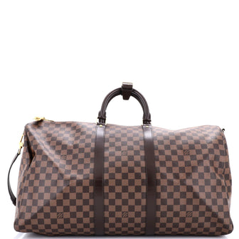 Louis Vuitton Keepall Bandouliere Bag Damier 55