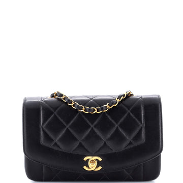 Chanel Vintage Diana Flap Bag Quilted Lambskin Small