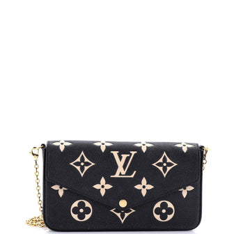Louis Vuitton Felicie Pochette Bicolor Monogram Empreinte Giant