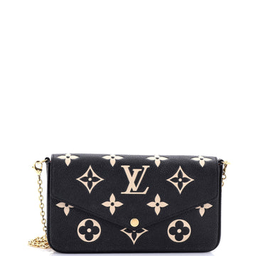 Louis Vuitton Felicie Pochette Bicolor Monogram Empreinte Giant