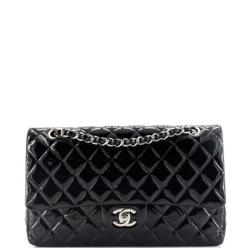 Chanel Classic Double Flap Bag Quilted Patent Medium