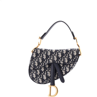 Christian Dior Saddle Handbag Oblique Canvas Mini
