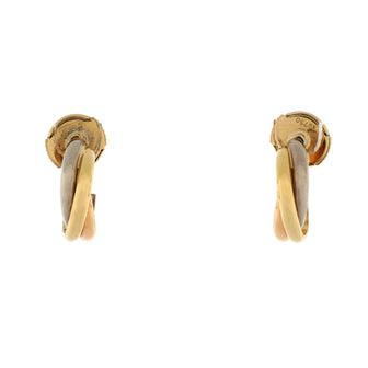 Cartier Trinity Hoop Earrings 18K Tricolor Gold 13mm