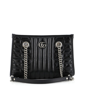 Gucci GG Marmont Aria Chain Shopping Tote Mixed Matelasse Leather Small