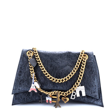 Balenciaga Crush Charm Chain Flap Bag Leather Medium