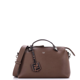 Fendi By The Way Satchel Leather with Zucca Embossed Detail Small
