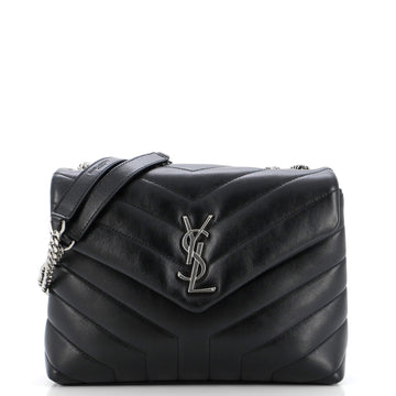 Saint Laurent Loulou Shoulder Bag Matelasse Chevron Leather Small