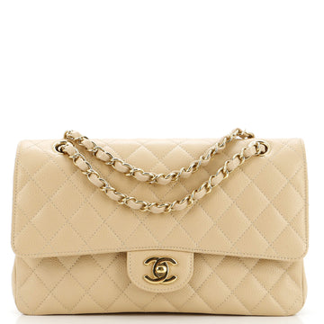 Chanel Classic Double Flap Bag Quilted Caviar Medium