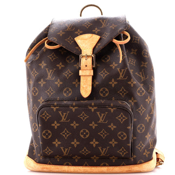 Louis Vuitton Vintage Montsouris Backpack Monogram Canvas GM