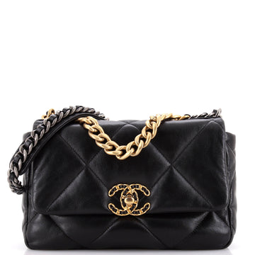 Chanel 19 Flap Bag Quilted Leather Medium