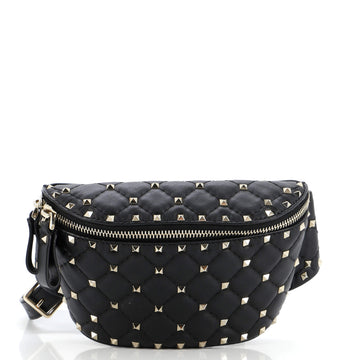 Valentino Garavani Rockstud Spike Belt Bag Quilted Leather
