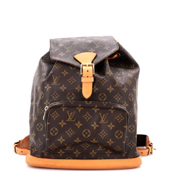 Louis Vuitton Vintage Montsouris Backpack Monogram Canvas GM