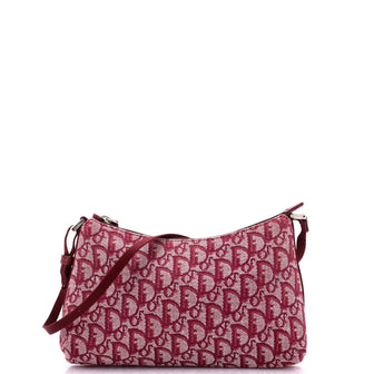 Christian Dior Vintage Trotter Pochette Shoulder Bag Diorissimo Canvas Small