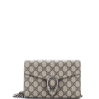 Gucci Dionysus Chain Wallet GG Coated Canvas Small