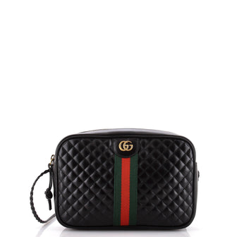 Gucci Trapuntata Camera Bag Quilted Leather Small