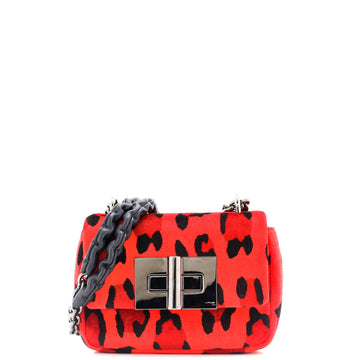 Tom Ford Natalia Chain Shoulder Bag Printed Velvet Mini