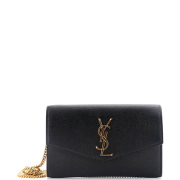 Saint Laurent Uptown Chain Wallet Leather