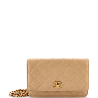 Chanel Pearl Crush Wallet on Chain Quilted Lambskin