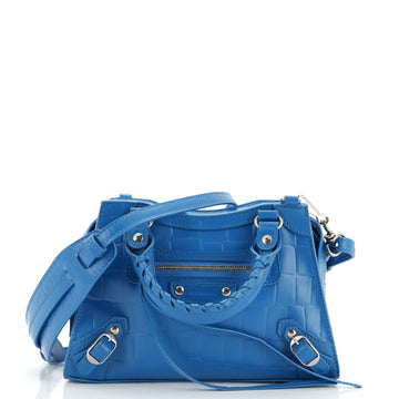 Balenciaga Neo Classic City Bag Crocodile Embossed Leather Mini