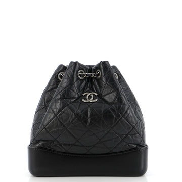 Chanel Gabrielle Backpack Quilted Aged Calfskin Small