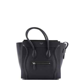 Celine Luggage Bag Grainy Leather Micro