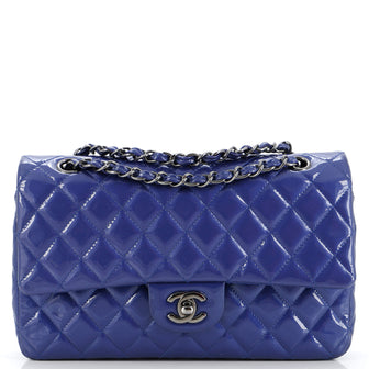 Chanel Classic Double Flap Bag Quilted Patent Medium
