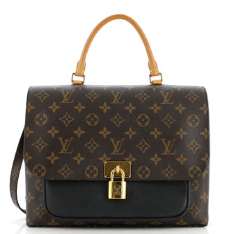 Louis Vuitton Marignan Handbag Monogram Canvas with Leather