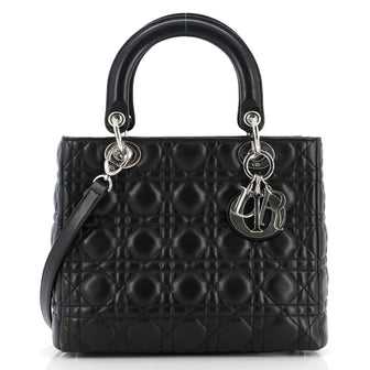 Christian Dior Lady Dior Bag Cannage Quilt Lambskin Medium