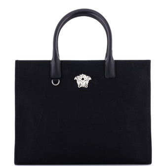 Versace La Medusa Tote Embossed Canvas Large