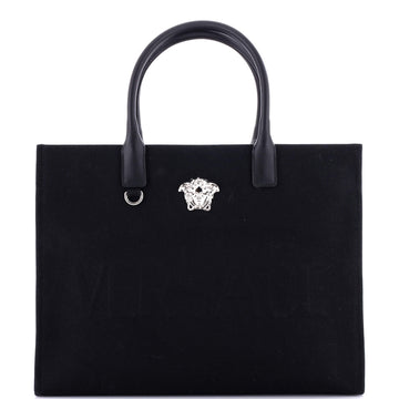 Versace La Medusa Tote Embossed Canvas Large