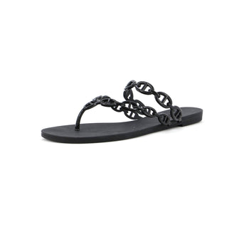 Hermes Women's Chaine d'Ancre Island Sandals Rubber